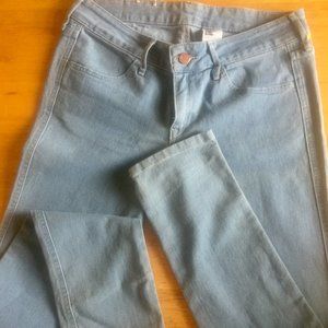 H&M DENIM LOW WAIST SKINNY LIGHT WASH